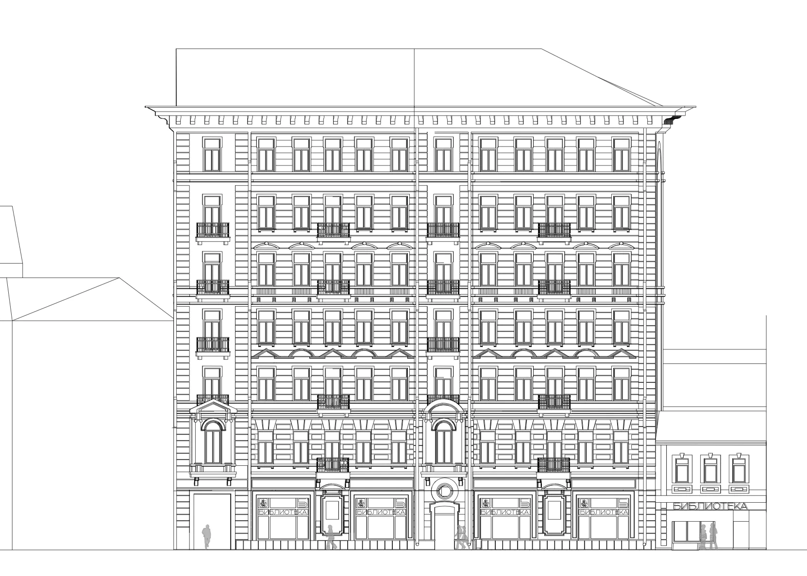 Библиотека им. Ф.М.Достоевского drawings