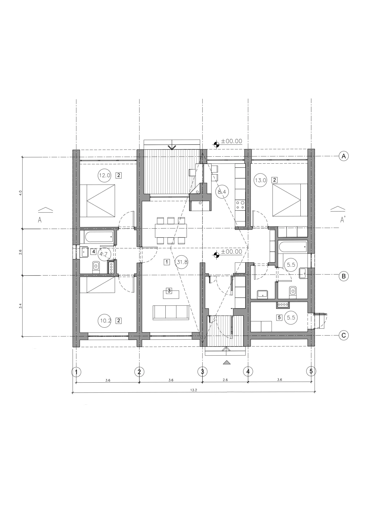 Шесть типологий вилл в Котово drawings