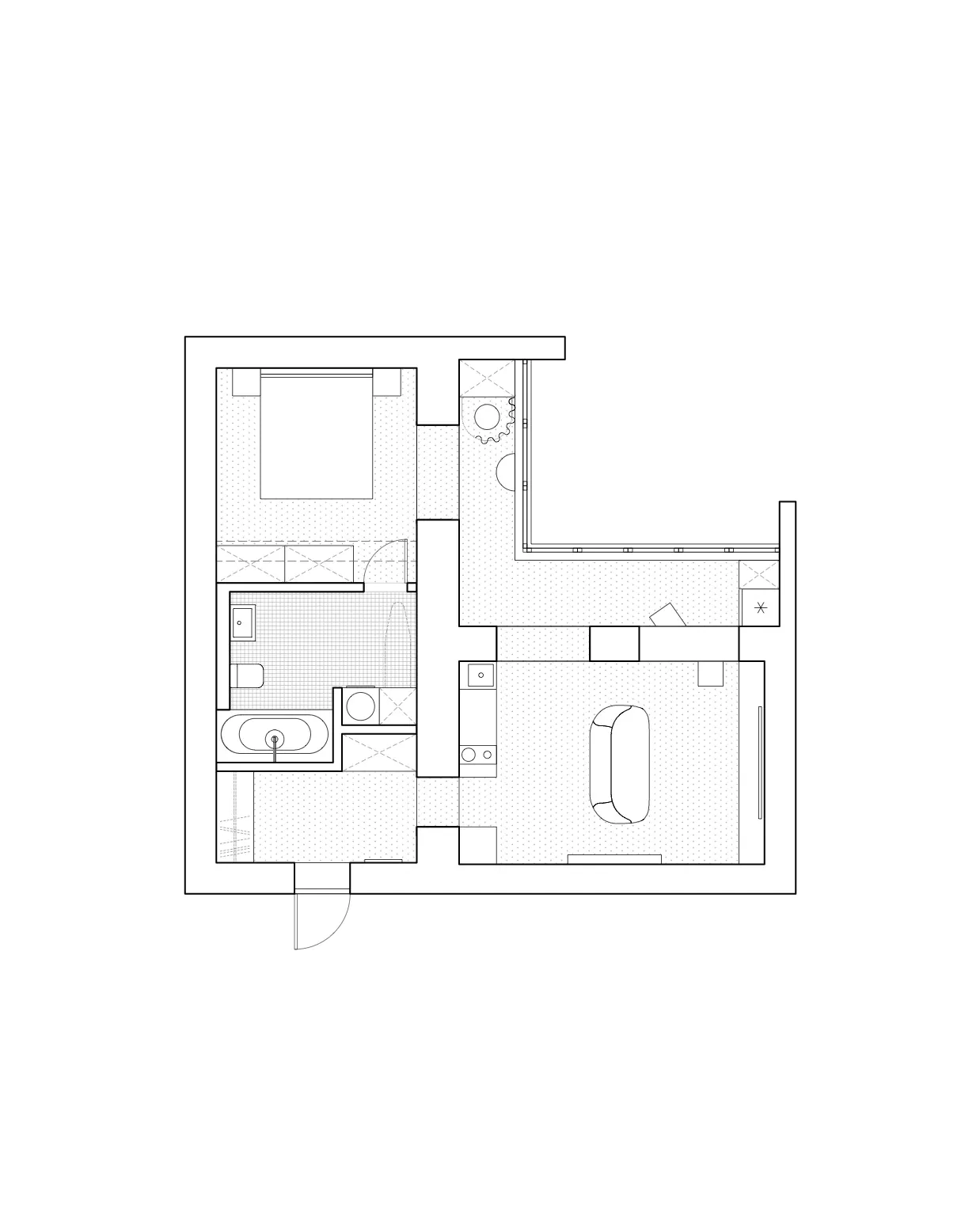 Квартира на первом этаже на Кропоткинской drawings