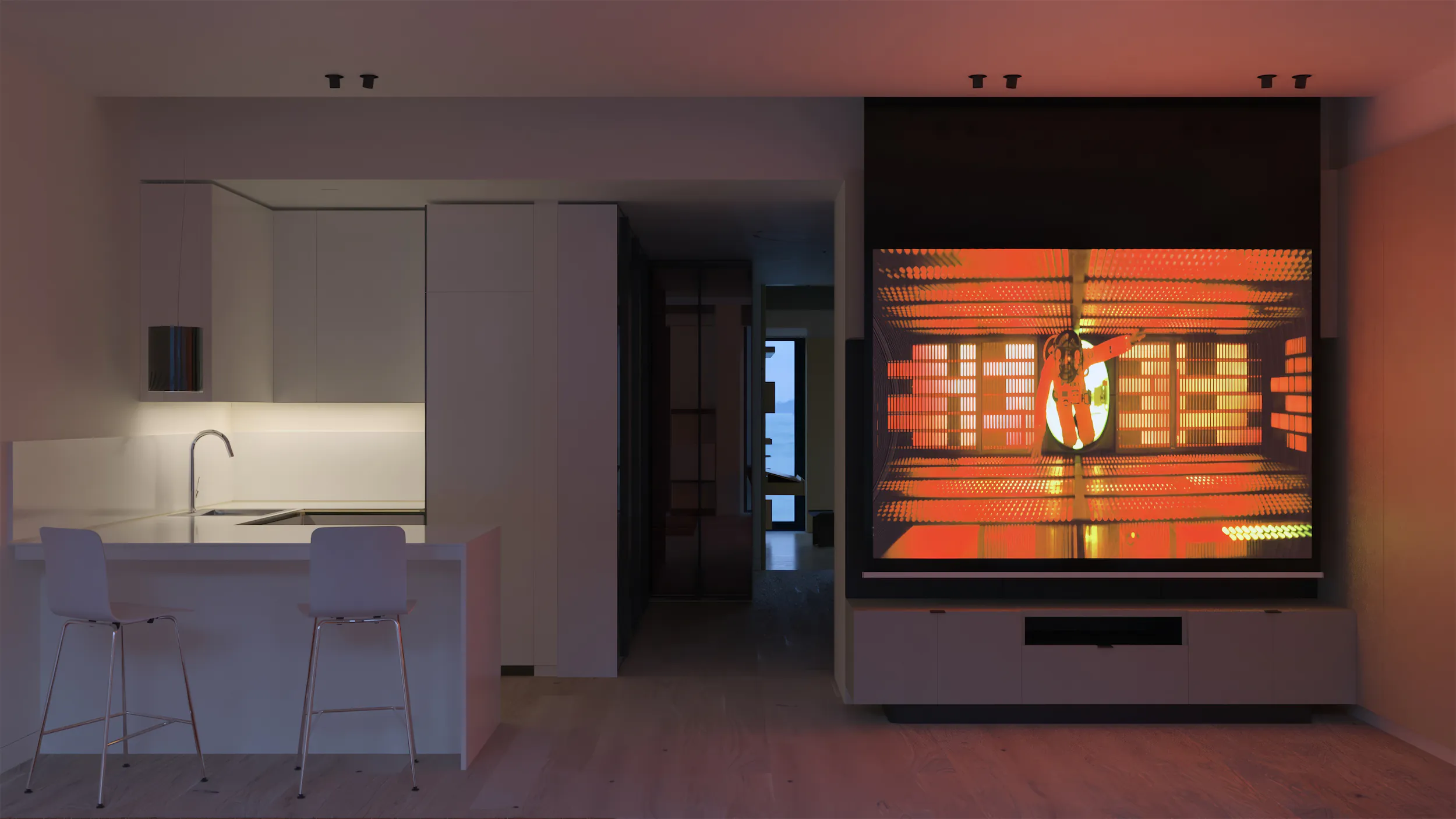 Квартира с библиотекой и кабинетом для режиссёра